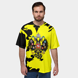 Футболка оверсайз мужская Имперская Россия герб, цвет: 3D-принт — фото 2