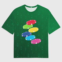 Мужская футболка оверсайз Фишки -игра