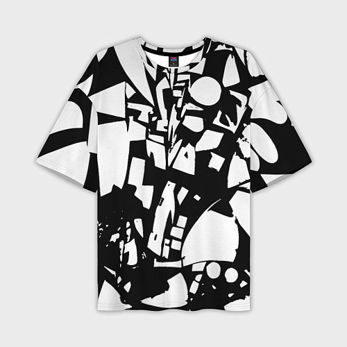 Мужская футболка оверсайз Модная абстракция - нейроарт / 3D-принт – фото 1