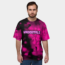 Футболка оверсайз мужская Undertale pink game, цвет: 3D-принт — фото 2