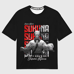 Футболка оверсайз мужская Злой Сукуна - Магическая битва, цвет: 3D-принт
