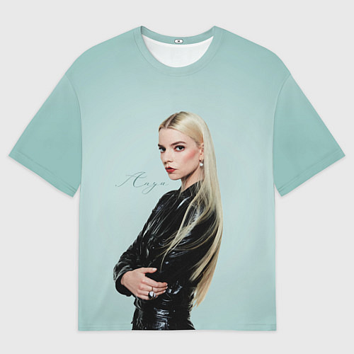 Мужская футболка оверсайз Anya Taylor - Joy - actress / 3D-принт – фото 1