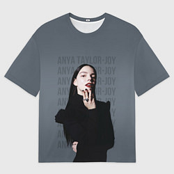 Мужская футболка оверсайз Actress - Anya Taylor Joy