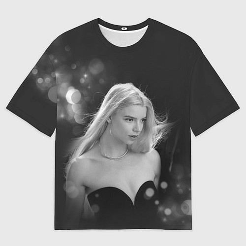 Мужская футболка оверсайз Actress - Anya Taylor - Joy / 3D-принт – фото 1
