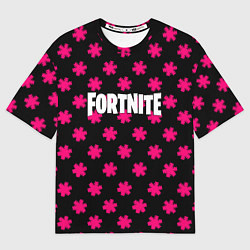 Футболка оверсайз мужская Fortnite snowflake pattern, цвет: 3D-принт