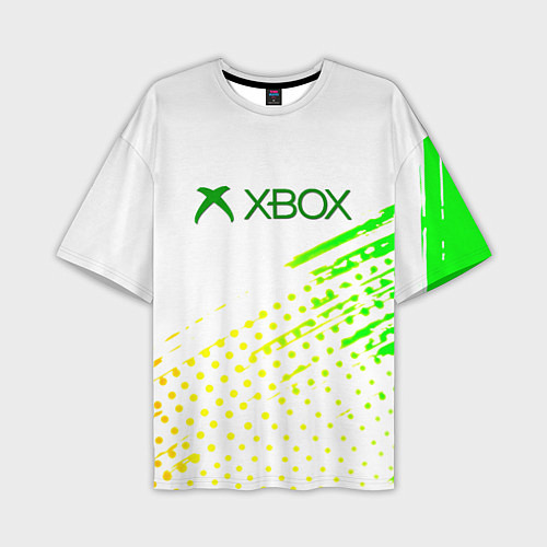 Мужская футболка оверсайз Xbox краски текстура геймер / 3D-принт – фото 1