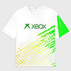 Футболка оверсайз мужская Xbox краски текстура геймер, цвет: 3D-принт