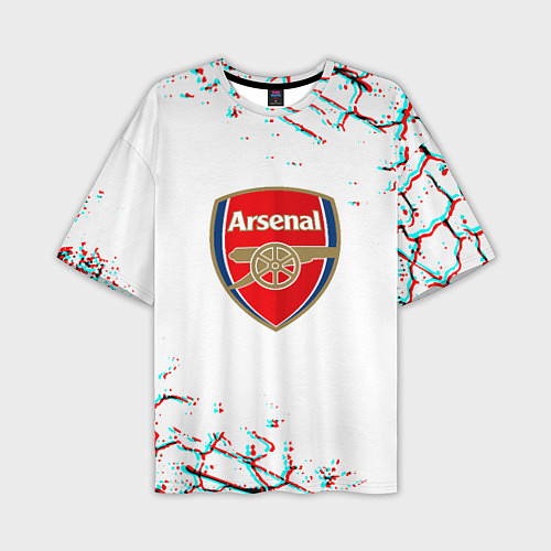 Мужская футболка оверсайз Arsenal fc текстура / 3D-принт – фото 1