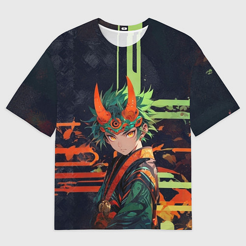 Мужская футболка оверсайз Юный Они / 3D-принт – фото 1