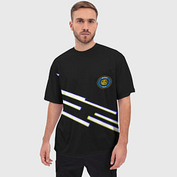 Футболка оверсайз мужская Inter line fc, цвет: 3D-принт — фото 2