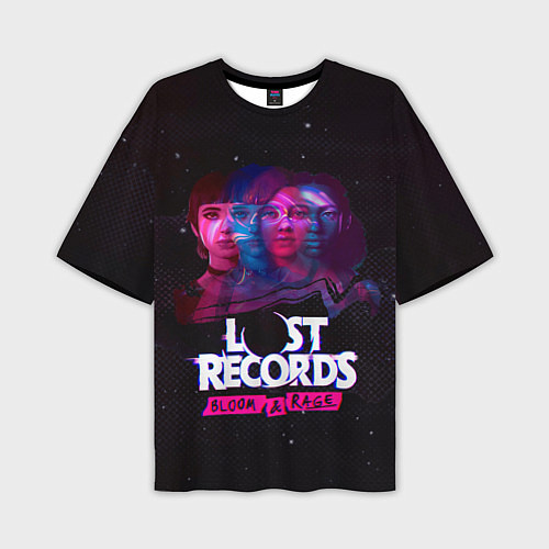 Мужская футболка оверсайз Герои Lost records bloom and rage / 3D-принт – фото 1