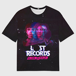 Мужская футболка оверсайз Герои Lost records bloom and rage