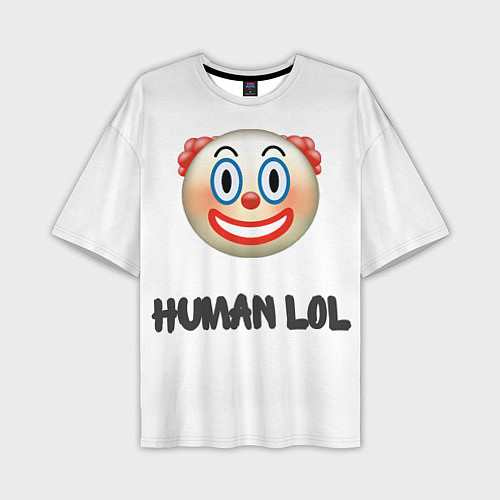 Мужская футболка оверсайз Human Fall Clown / 3D-принт – фото 1