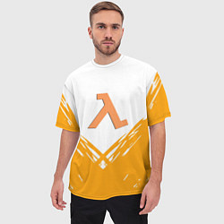 Футболка оверсайз мужская Half life текстура, цвет: 3D-принт — фото 2