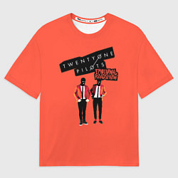 Футболка оверсайз мужская Twenty one pilots emotional roadshow, цвет: 3D-принт