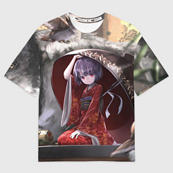 Мужская футболка оверсайз Touhou Project Симмёмару Сукуна