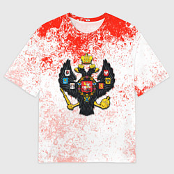 Футболка оверсайз мужская Российская империя краски, цвет: 3D-принт