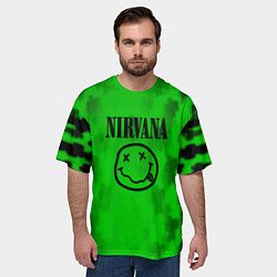Футболка оверсайз мужская Nirvana x Billie, цвет: 3D-принт — фото 2