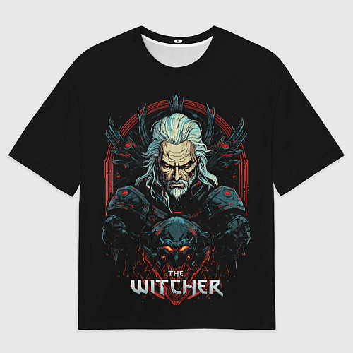 Мужская футболка оверсайз Злой ведьмак / 3D-принт – фото 1