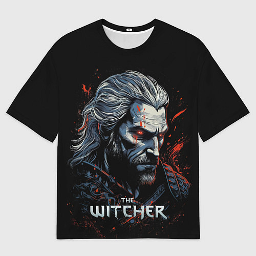 Мужская футболка оверсайз The Witcher blood / 3D-принт – фото 1