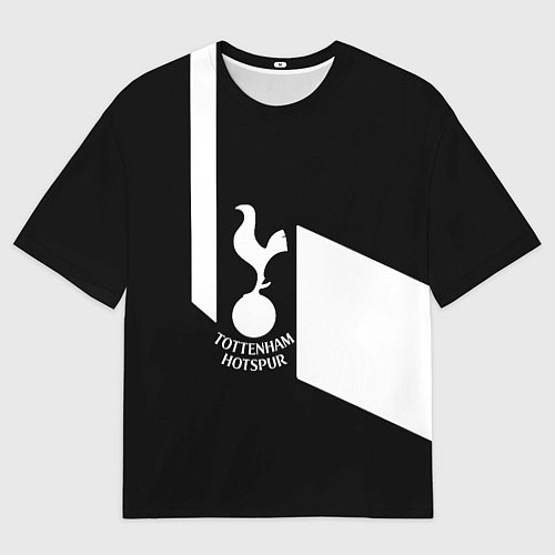 Мужская футболка оверсайз Тоттенхэм геометрия / 3D-принт – фото 1