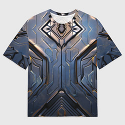 Футболка оверсайз мужская Стальная броня землянина, цвет: 3D-принт