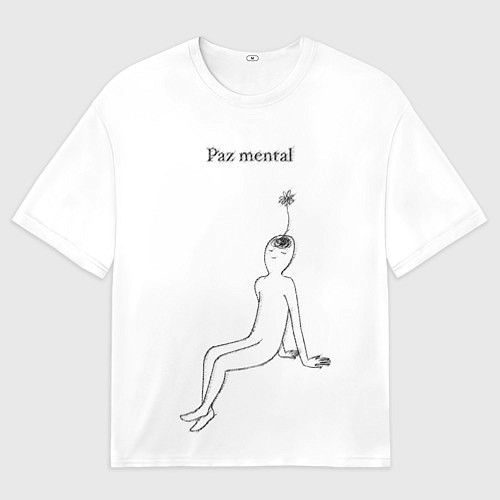 Мужская футболка оверсайз Ментальный образ учителя / 3D-принт – фото 1