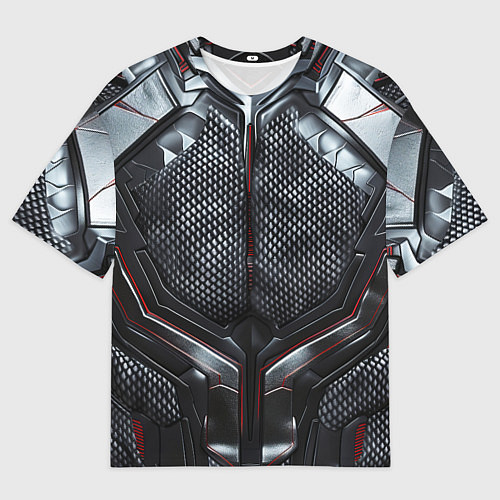 Мужская футболка оверсайз Карбоновый странник / 3D-принт – фото 1