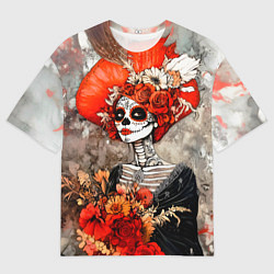 Мужская футболка оверсайз Катрина в цветах