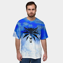 Футболка оверсайз мужская The Witcher logo winter, цвет: 3D-принт — фото 2