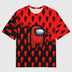 Мужская футболка оверсайз Billie Eilish x Among us