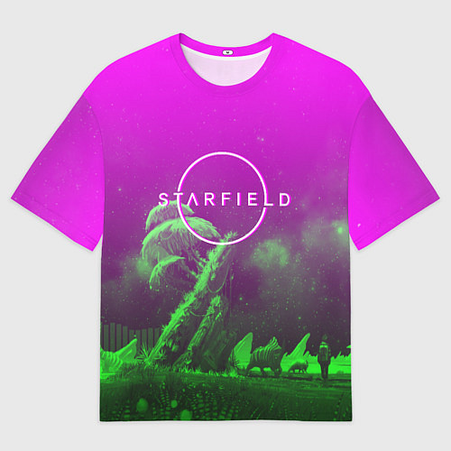 Мужская футболка оверсайз Starfield space rpg / 3D-принт – фото 1