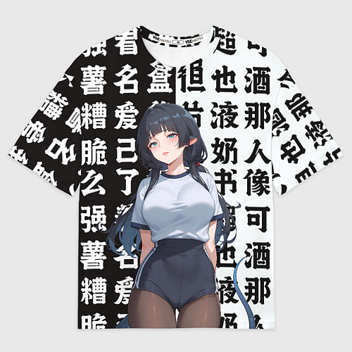 Мужская футболка оверсайз Jane Doe - Zenless zone zero / 3D-принт – фото 1