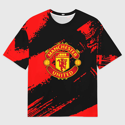 Мужская футболка оверсайз Манчестер Юнайтед фк / 3D-принт – фото 1