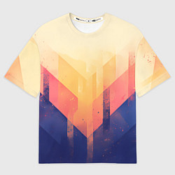 Футболка оверсайз мужская Abstract art - geometric shapes, цвет: 3D-принт