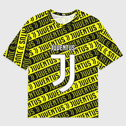 Футболка оверсайз мужская Juventus pattern fc, цвет: 3D-принт