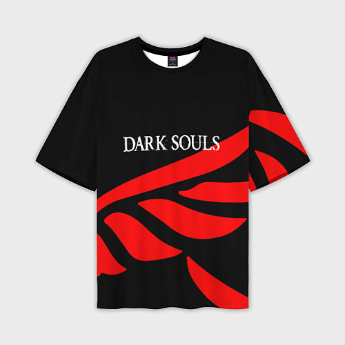 Мужская футболка оверсайз Dark souls game wings / 3D-принт – фото 1