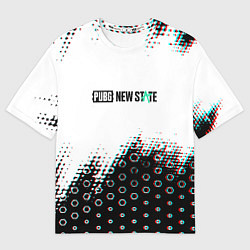 Мужская футболка оверсайз PUBG game steel