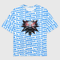 Футболка оверсайз мужская Kojima x witcher, цвет: 3D-принт