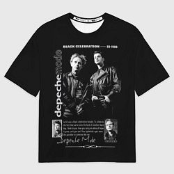 Футболка оверсайз мужская Depeche Mode Black Celebration 1986, цвет: 3D-принт