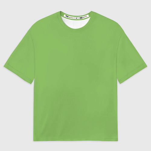 Мужская футболка оверсайз Эмоция брезгливости - зелёный / 3D-принт – фото 1