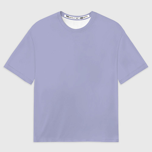 Мужская футболка оверсайз Эмоция хандры - бледно-фиолетовый / 3D-принт – фото 1