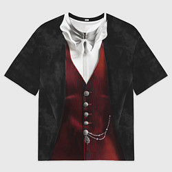 Футболка оверсайз мужская Дракула верх костюма, цвет: 3D-принт