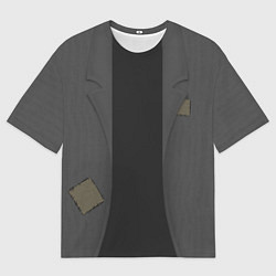 Футболка оверсайз мужская Франкенштейн верх костюма, цвет: 3D-принт