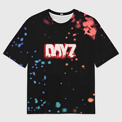 Мужская футболка оверсайз Dayz краски боке