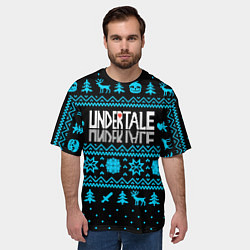 Футболка оверсайз мужская Undertale rpg winter, цвет: 3D-принт — фото 2