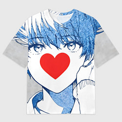 Мужская футболка оверсайз Манга a boy love