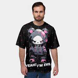 Футболка оверсайз мужская Yeah - i am evil, цвет: 3D-принт — фото 2