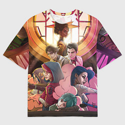 Мужская футболка оверсайз Герои Arcane