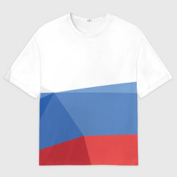 Мужская футболка оверсайз Триколор флаг России